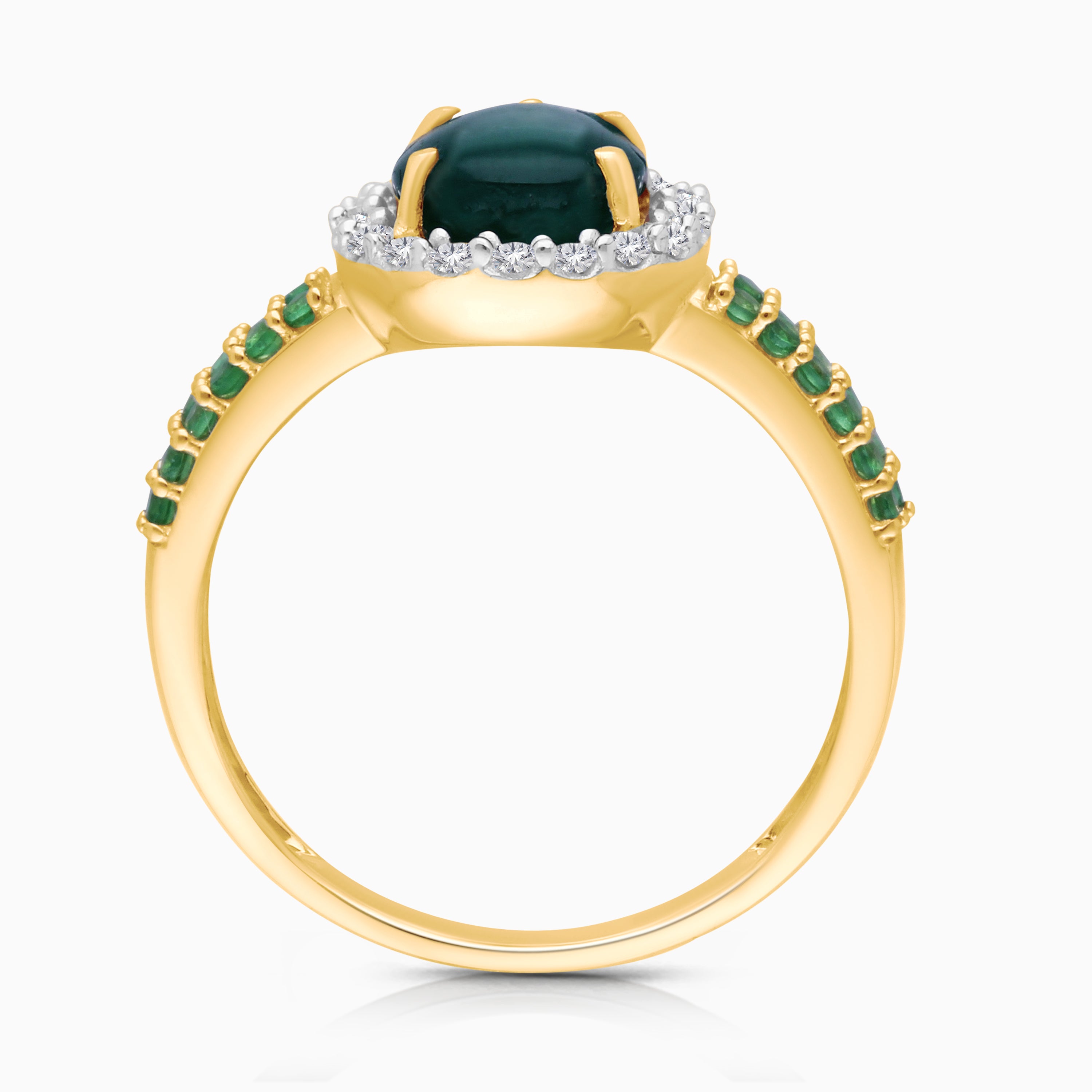 Viper Emerald & Diamond Ring