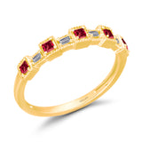 Yellow Gold Ruby & Diamond Legendary Ring