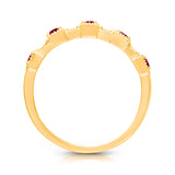 Yellow Gold Ruby & Diamond Legendary Ring