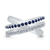 White Gold Sapphire & Diamond Legendary Ring