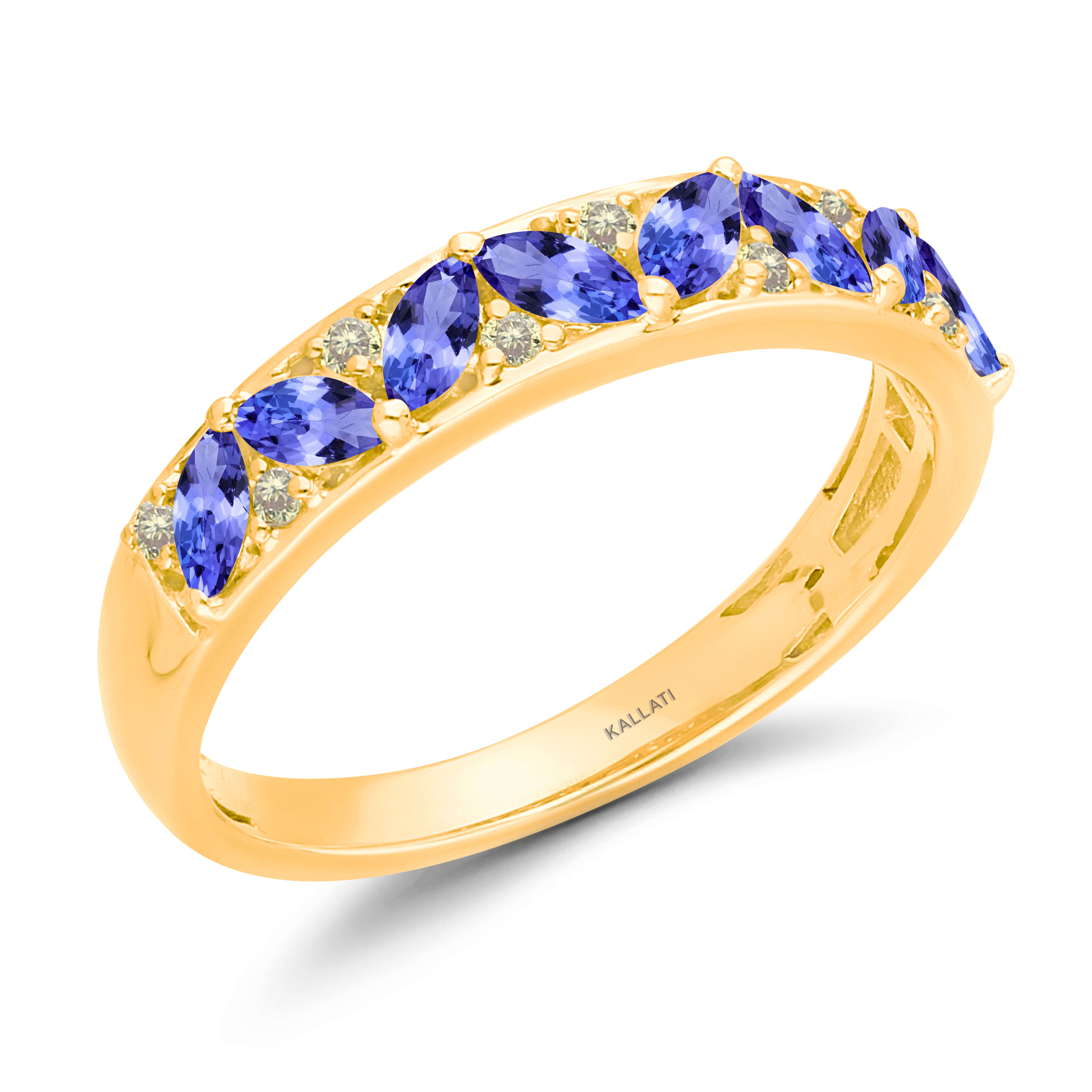 Up and Down Marquise Tanzanite Ring