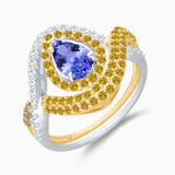 Renaissance Open Pear Ring