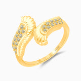 Yellow Diamond Winged Ring