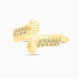 Yellow Diamond Winged Ring