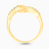 Yellow Diamond Winged Ring