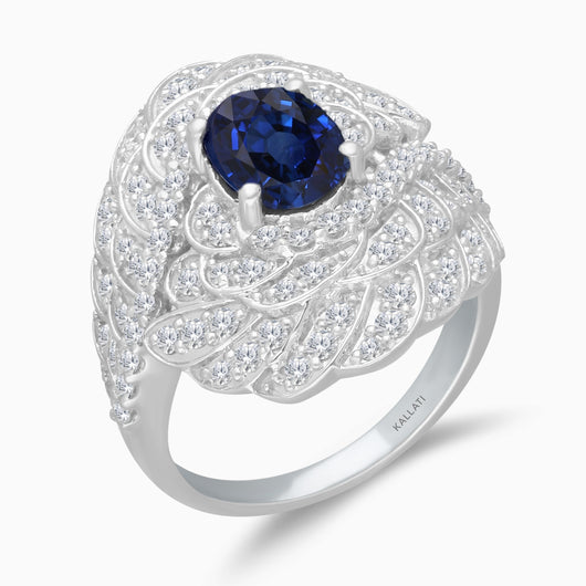 Blue Sapphire Griffiness Ring
