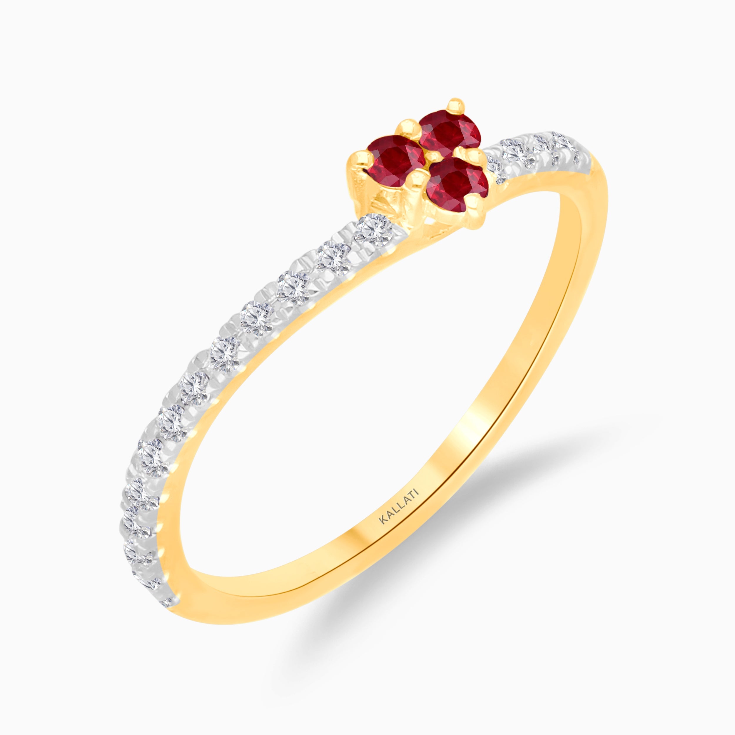 Yellow Gold Ruby & Diamond Infinite Ring INFINITE