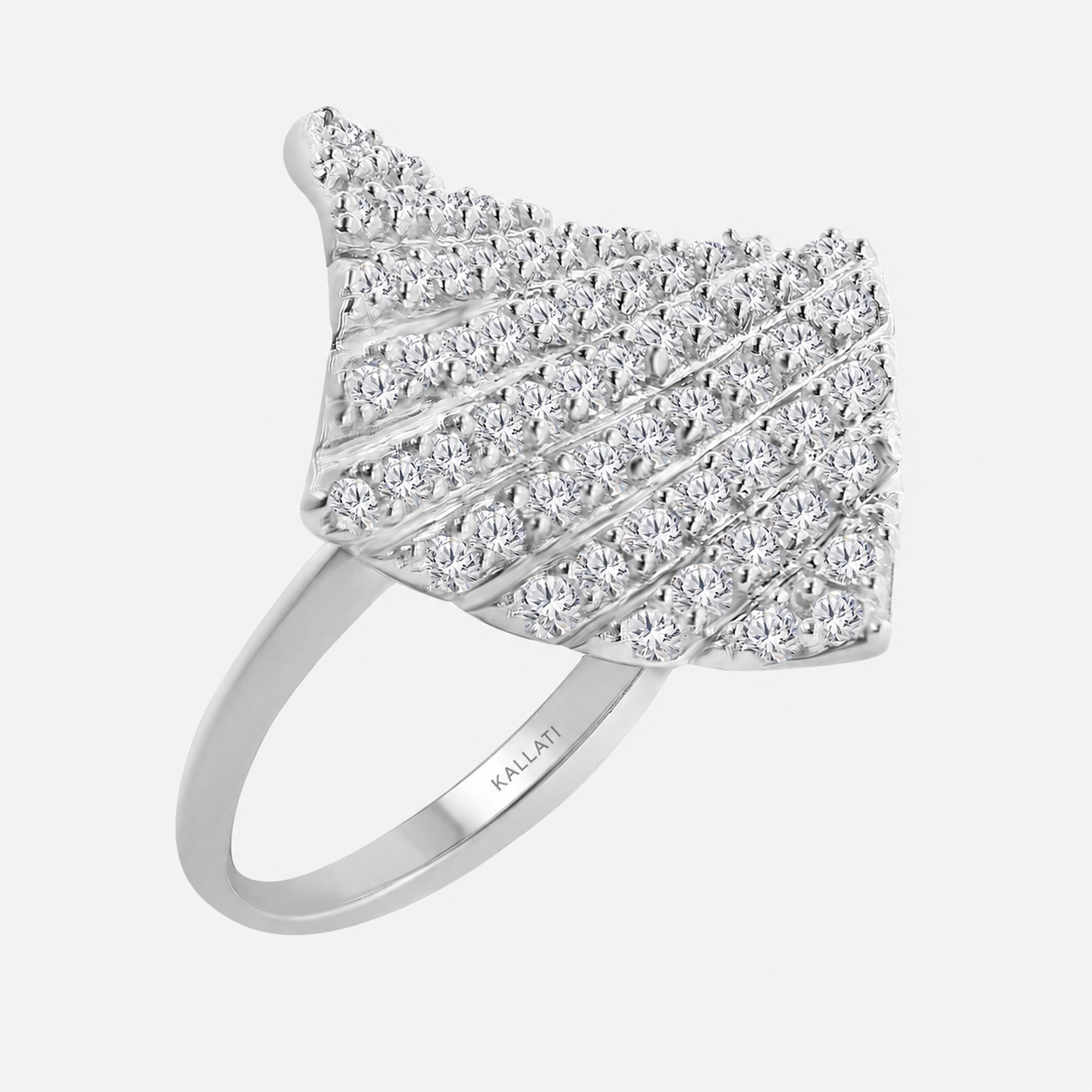Diamond Estate Cocktail Ring White Diamond