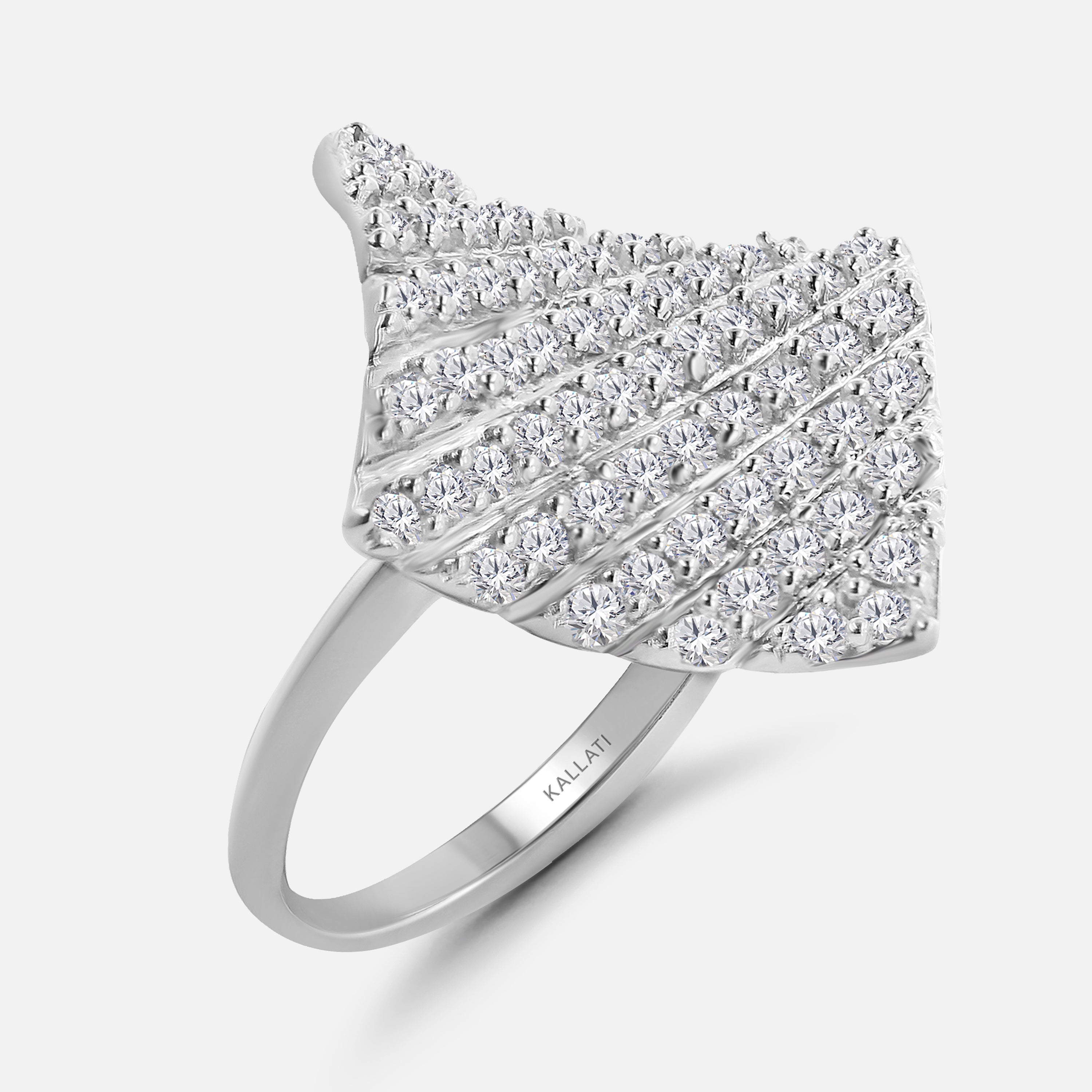 Diamond Estate Cocktail Ring White Diamond