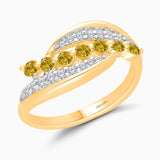 Yellow Diamond Trail Ring ETERNAL
