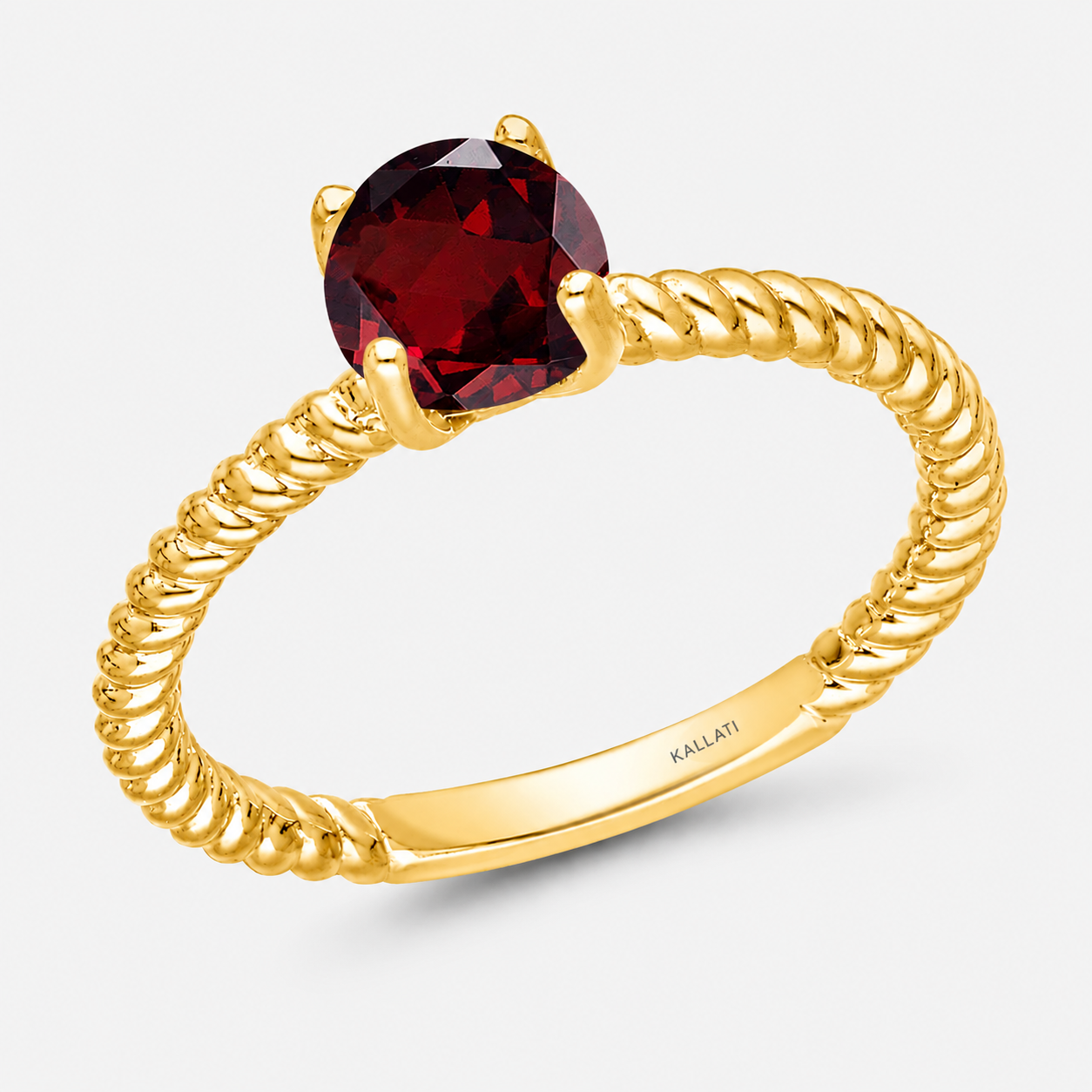 Twist & Turn Garnet Ring Garnet