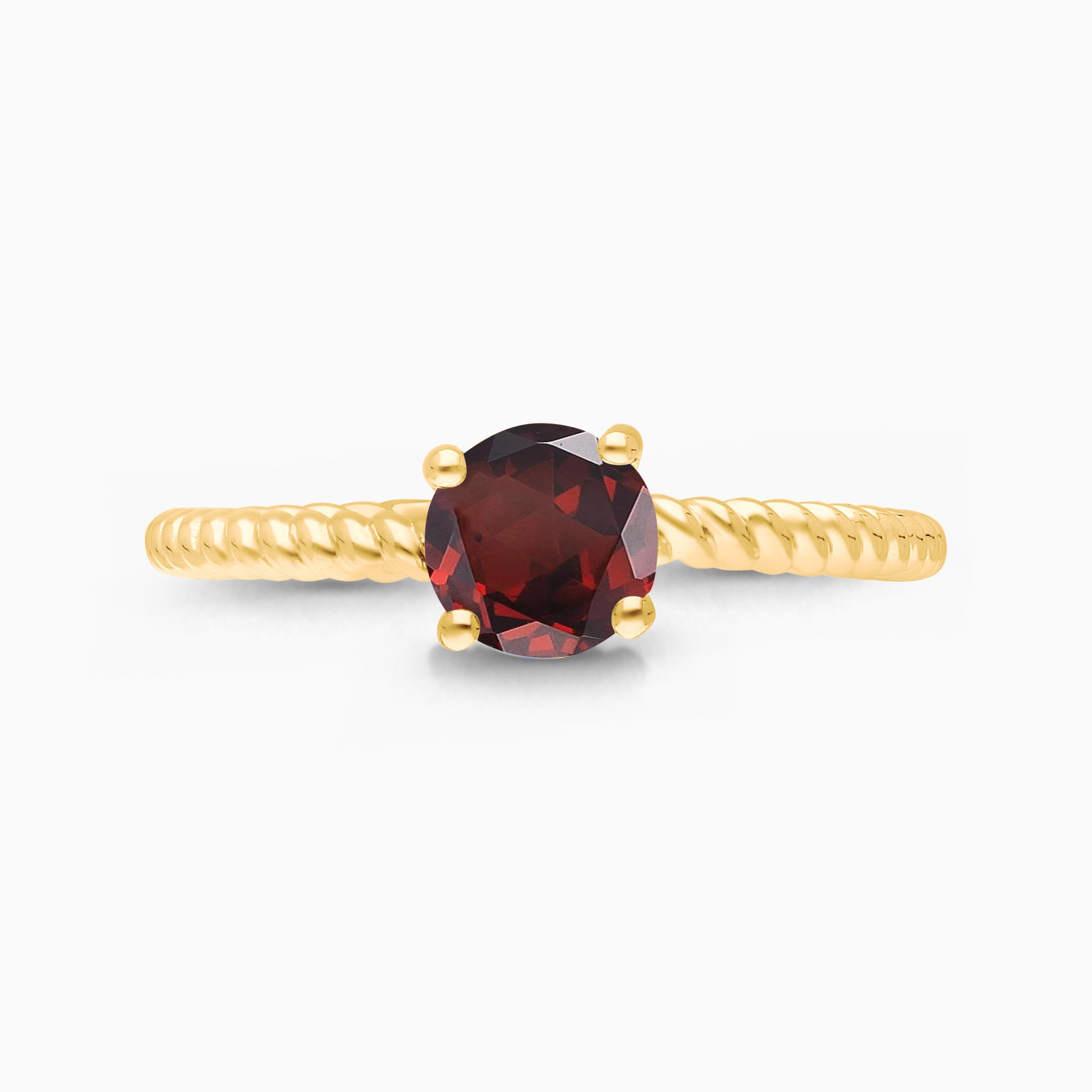 Twist & Turn Garnet Ring Garnet
