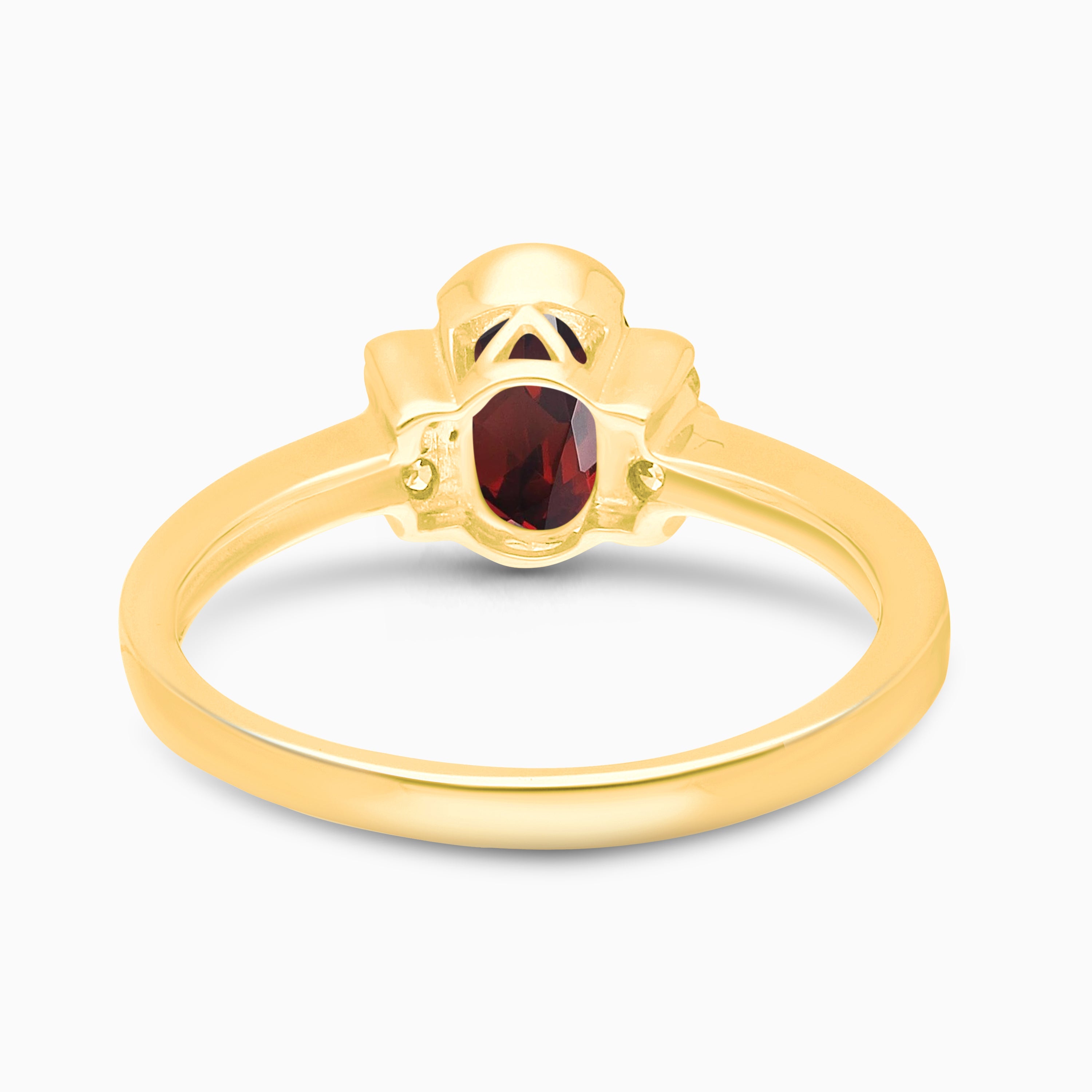 Bubble Diamond Garnet Ring Garnet