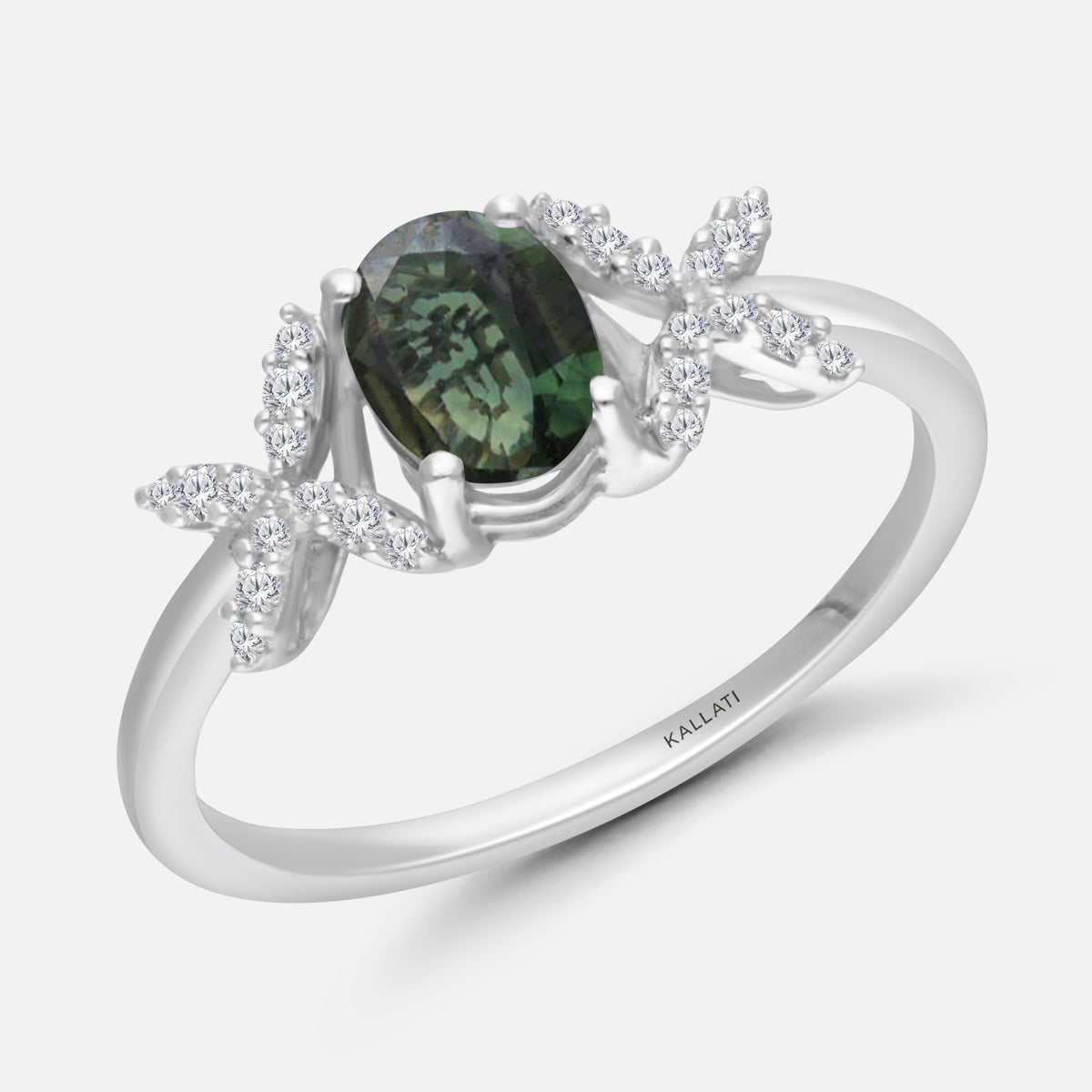 Green Goddess Sapphire Ring