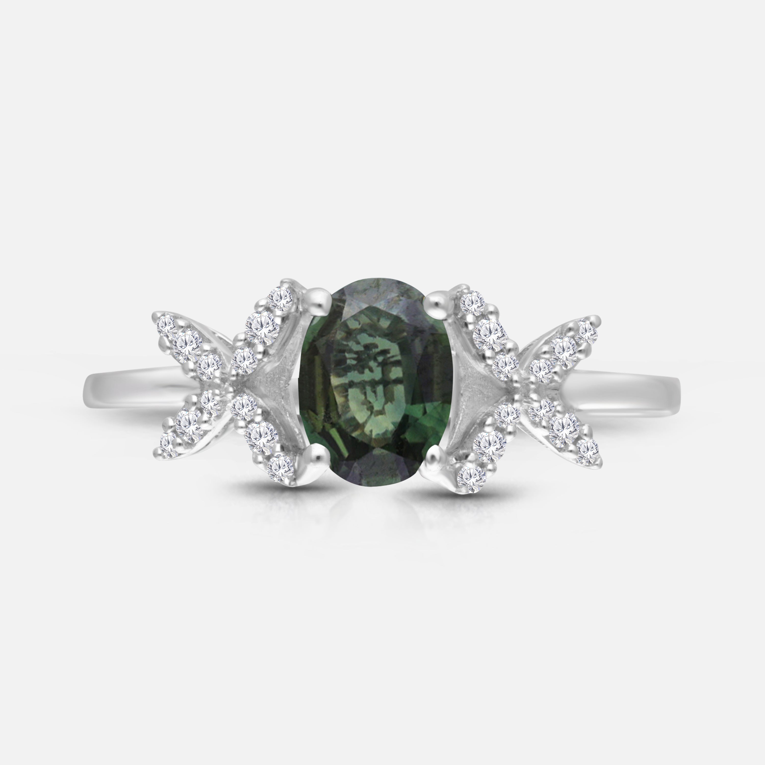 Green Goddess Sapphire Ring