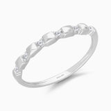 Geometric Diamond Stacking Ring