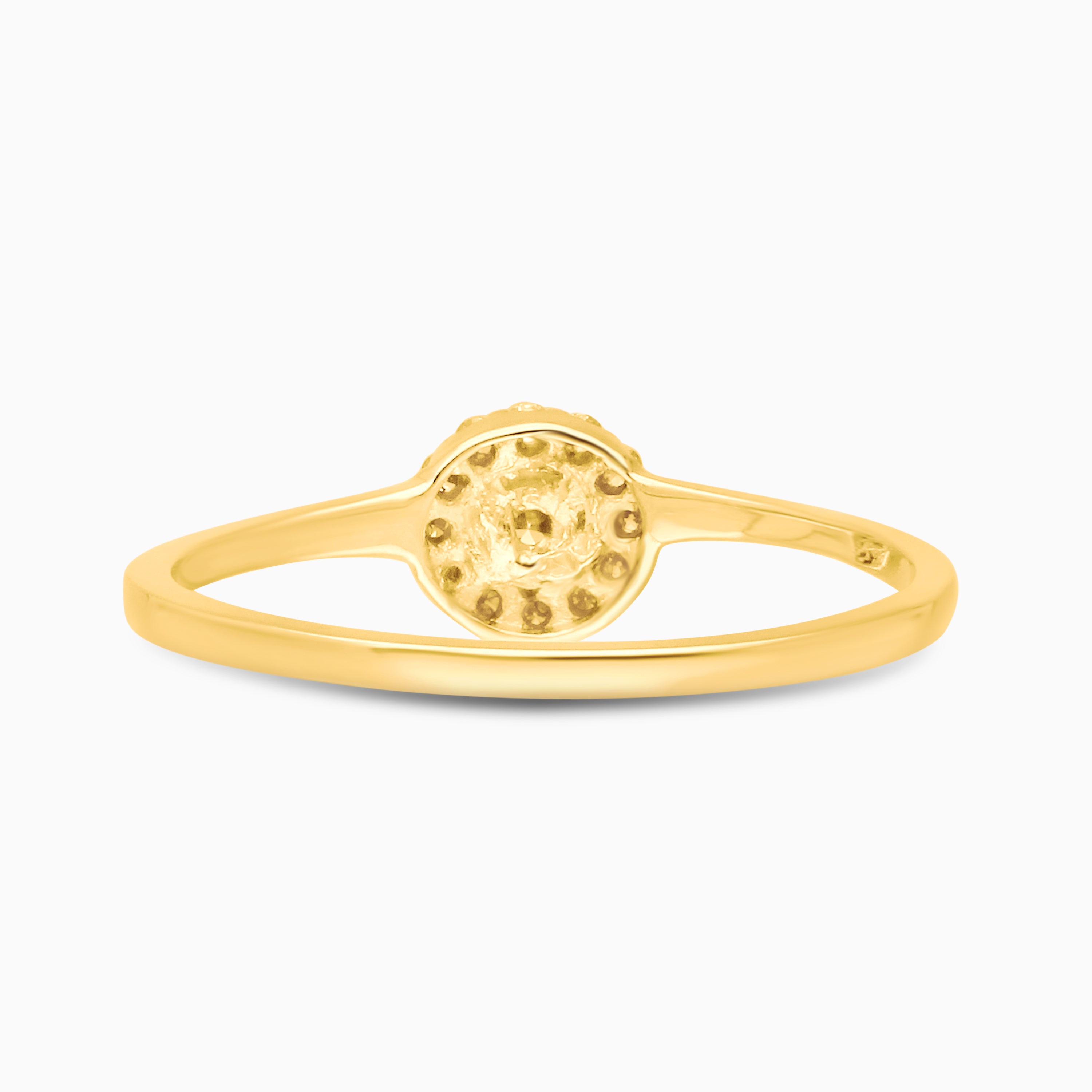 Halo Yellow Diamond Ring