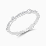 Bubble Diamond Pave Band