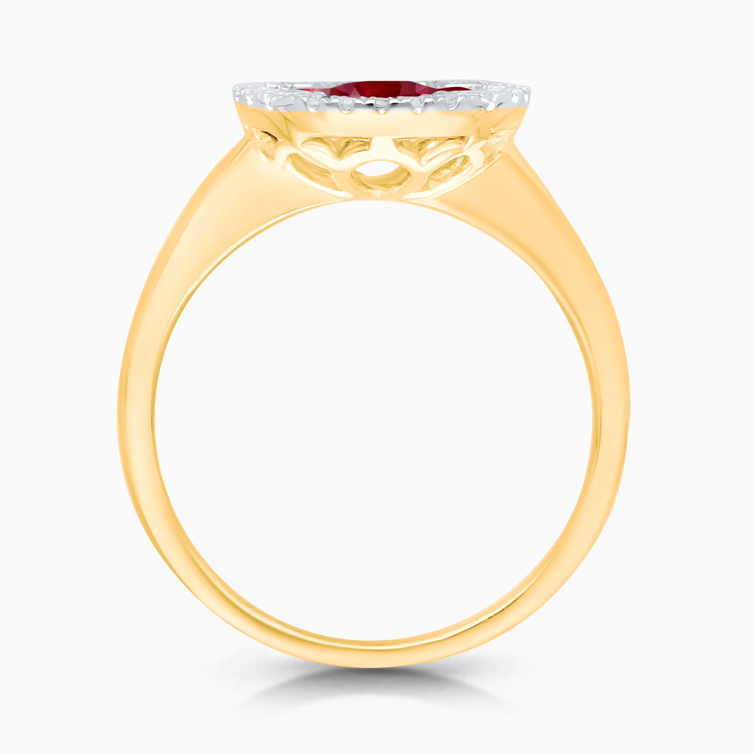 Clover Ruby & Diamond Ring