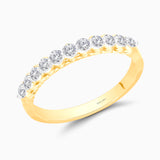 Scalloped Diamond Eternity Band