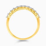 Scalloped Diamond Eternity Band