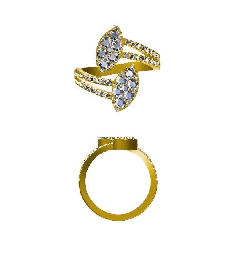 Eternal Diamond Ring in 14K Yellow Gold