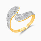 Pave Diamond Wave Ring