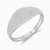 Diamond Pave Signet Ring