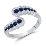 White Gold Sapphire & Diamond Heirloom Ring HEIRLOOM