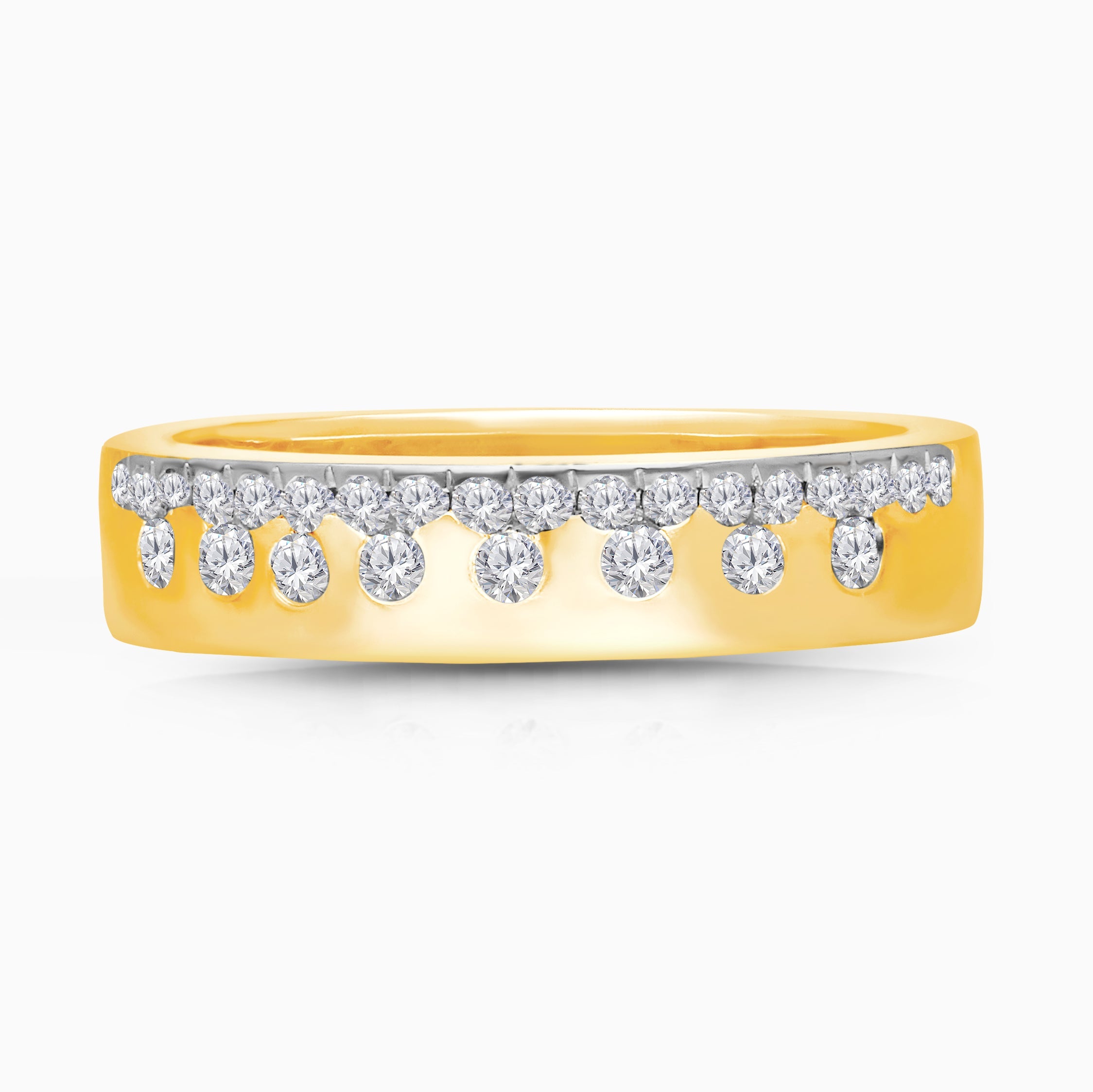 Bubble White Diamond Band
