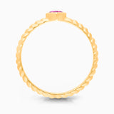 Pink Sapphire Heart Ring