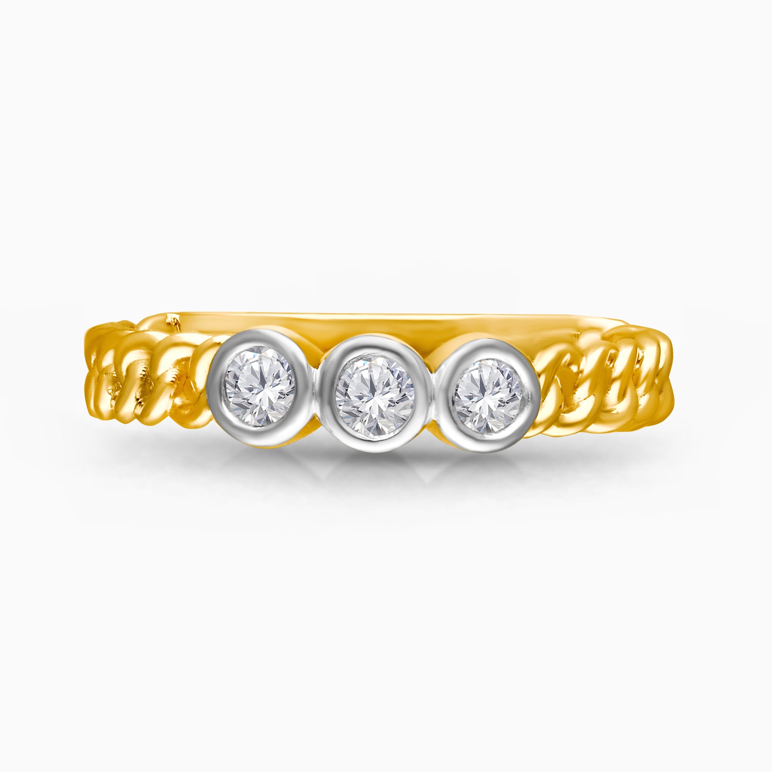 Trio Bubble Diamond Ring