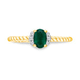 Oval Emerald Ring