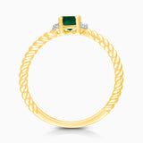 Oval Emerald Ring