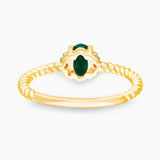 Oval Emerald Ring
