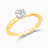 White Diamond Solitare Ring