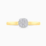 White Diamond Solitare Ring