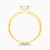 White Diamond Solitare Ring