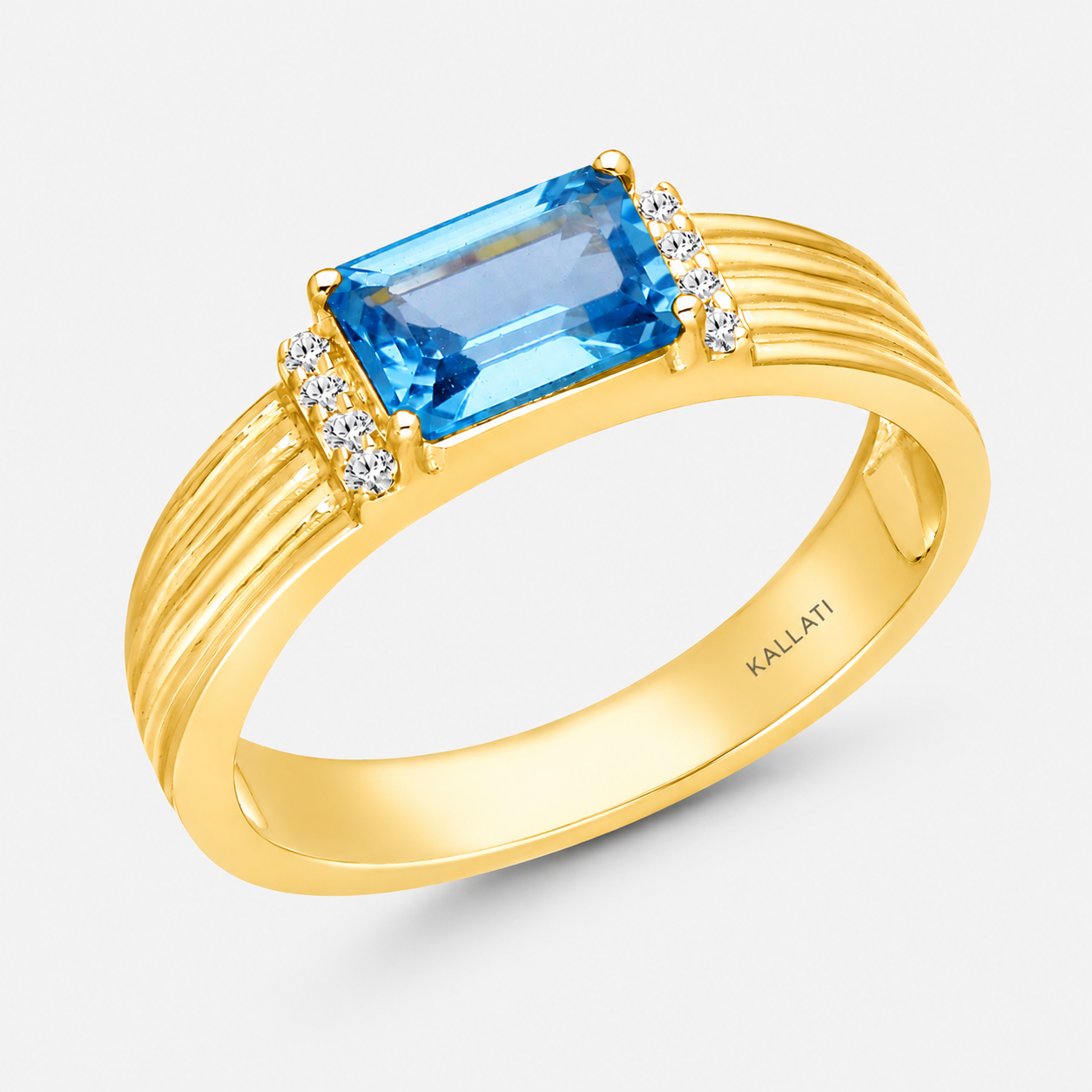 Bold & Blue Multi Stack Topaz Ring BLUE TOPAZ