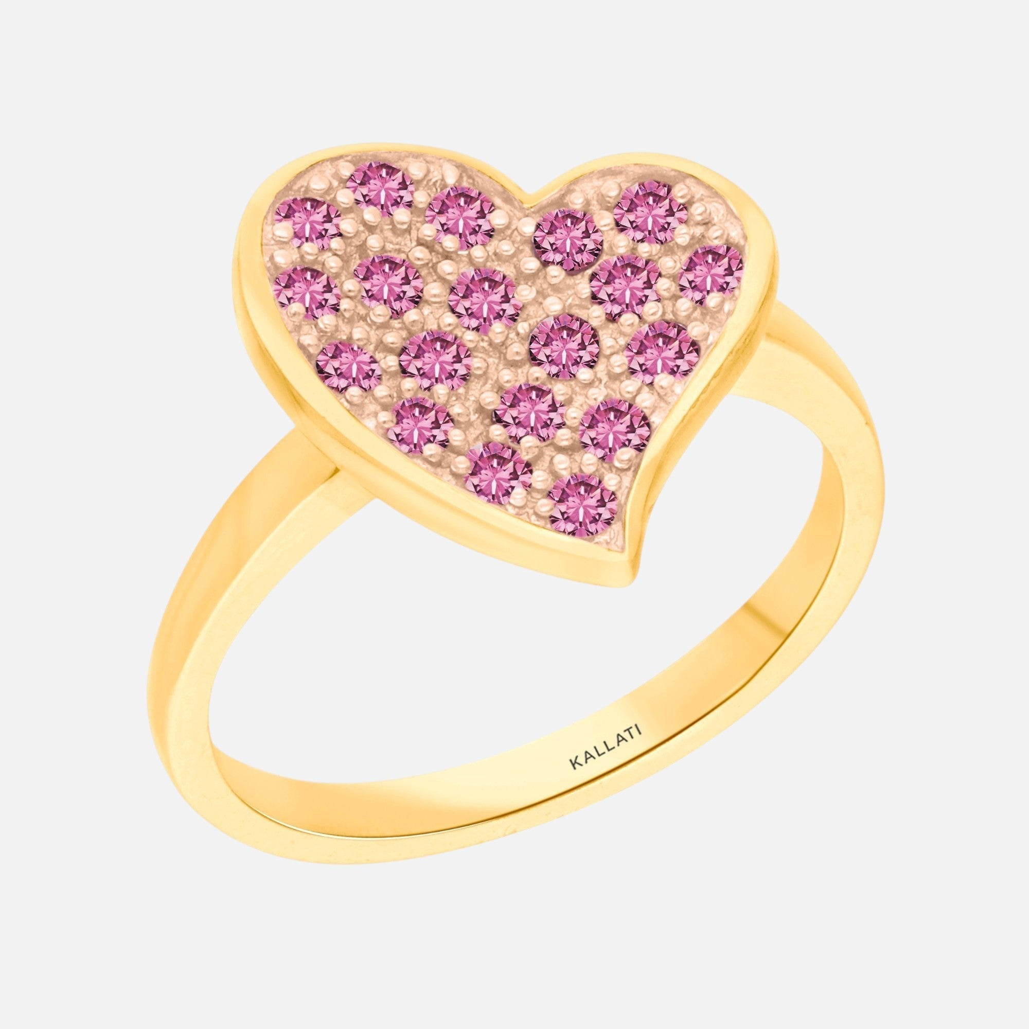 Fill Your Heart Pink Sapphire Ring hearts