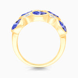 Tanzanite Reverse Tear Drop Stacking Band