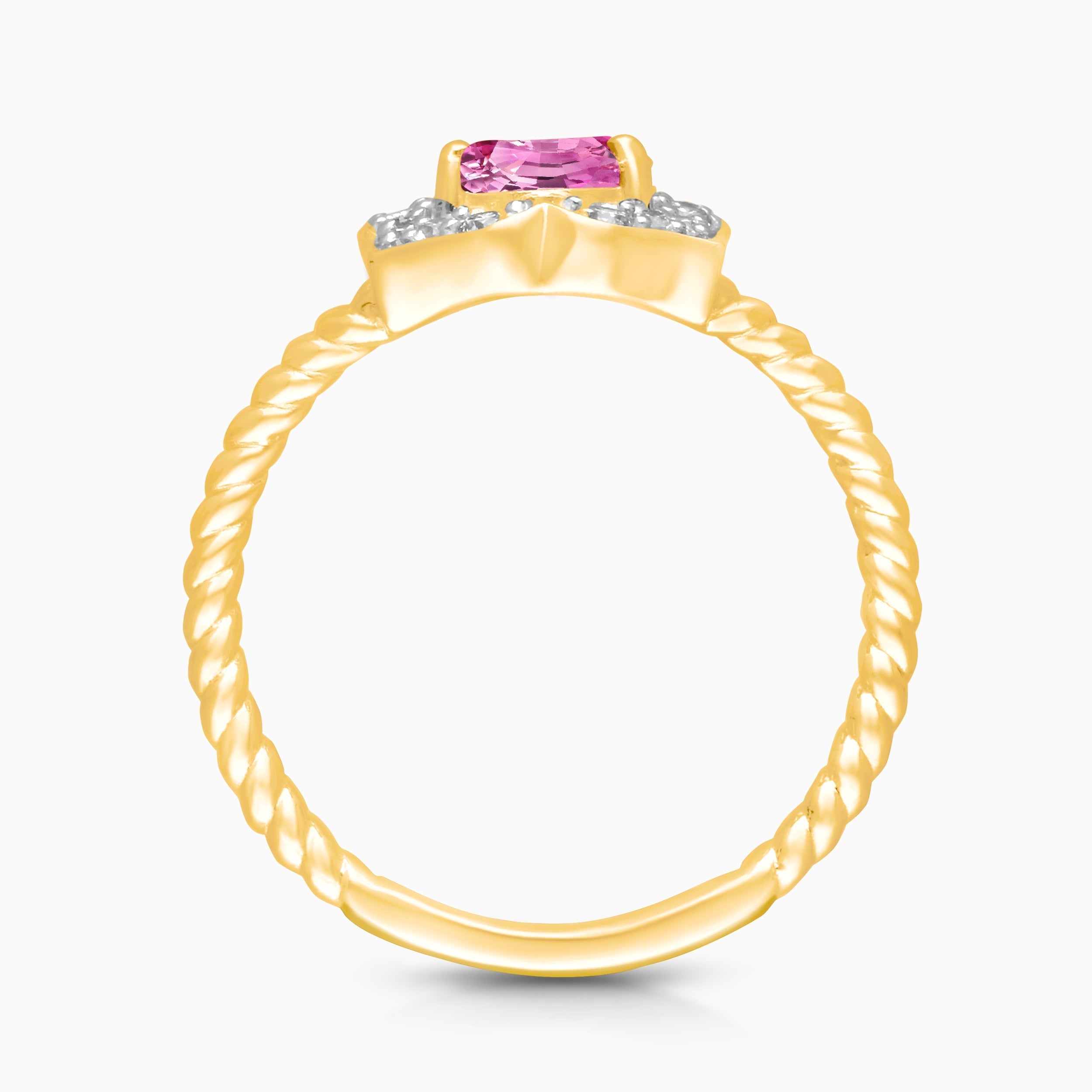 Bloom Pink Sapphire & Diamond Ring Pink Sapphire