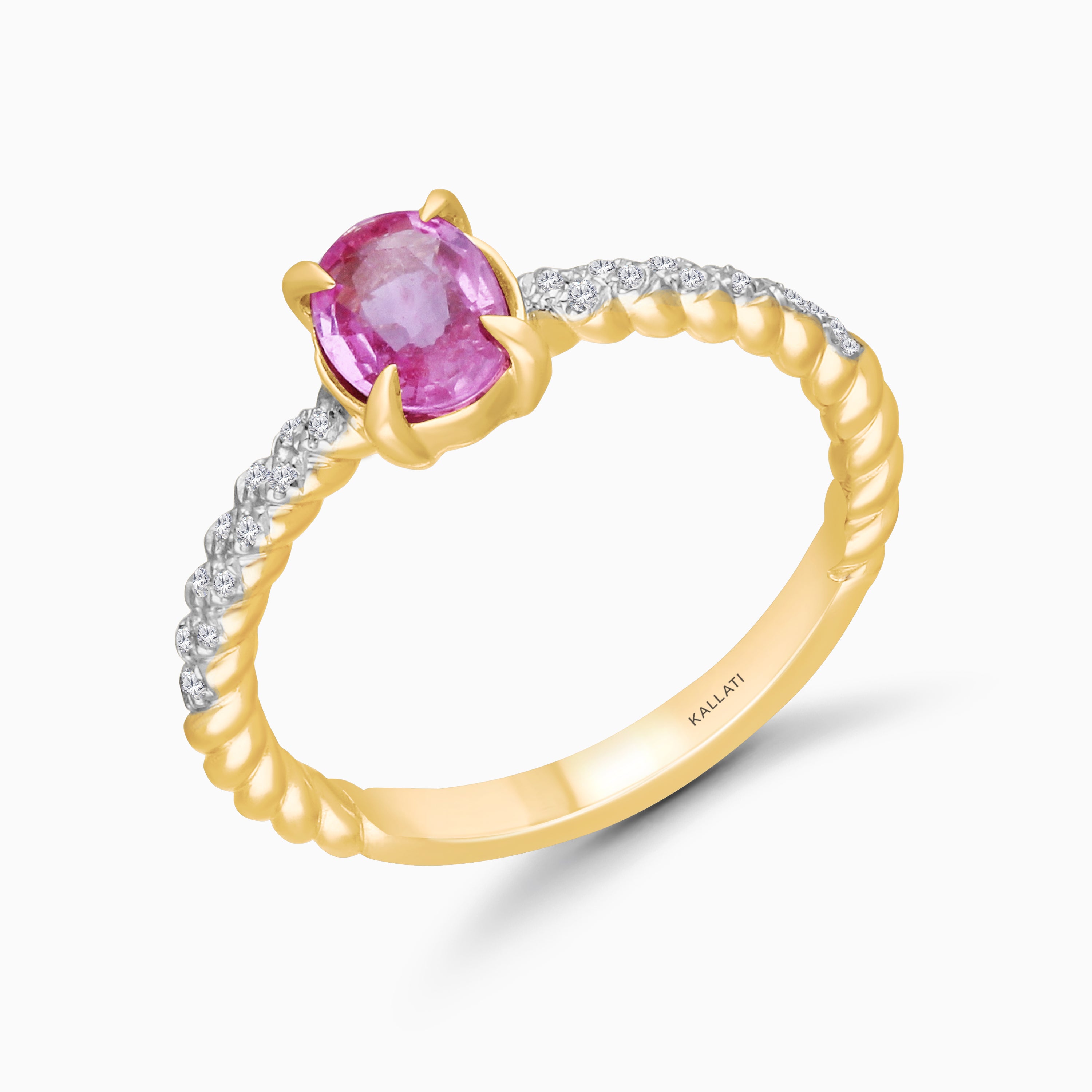 Pretty in Pink Diamond Ring