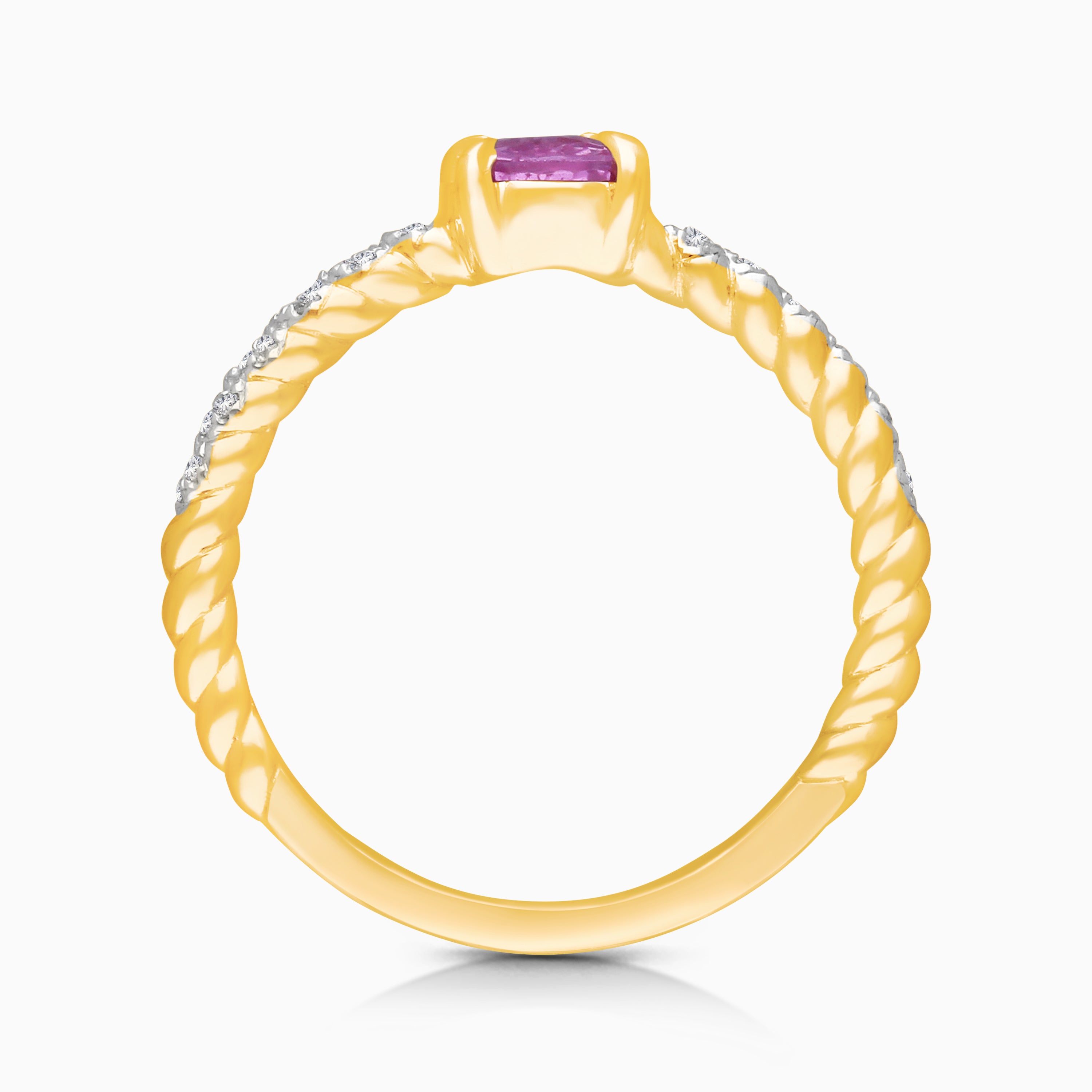 Pretty in Pink Diamond Ring