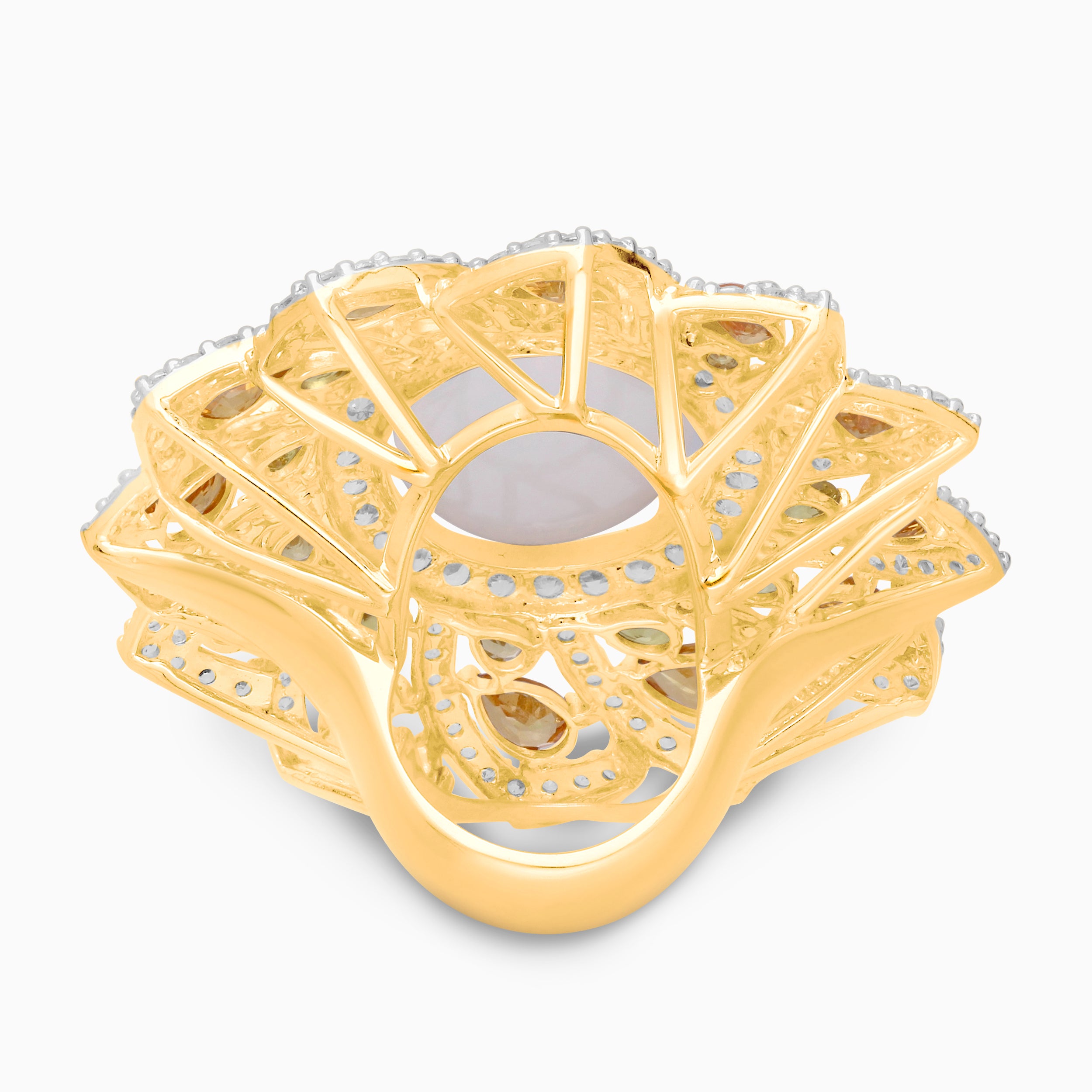Marigold Opal & Sapphire Ring