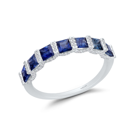 White Gold Sapphire & Diamond Heirloom Ring HEIRLOOM