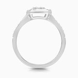 Blue Sapphire Halo Diamond Ring