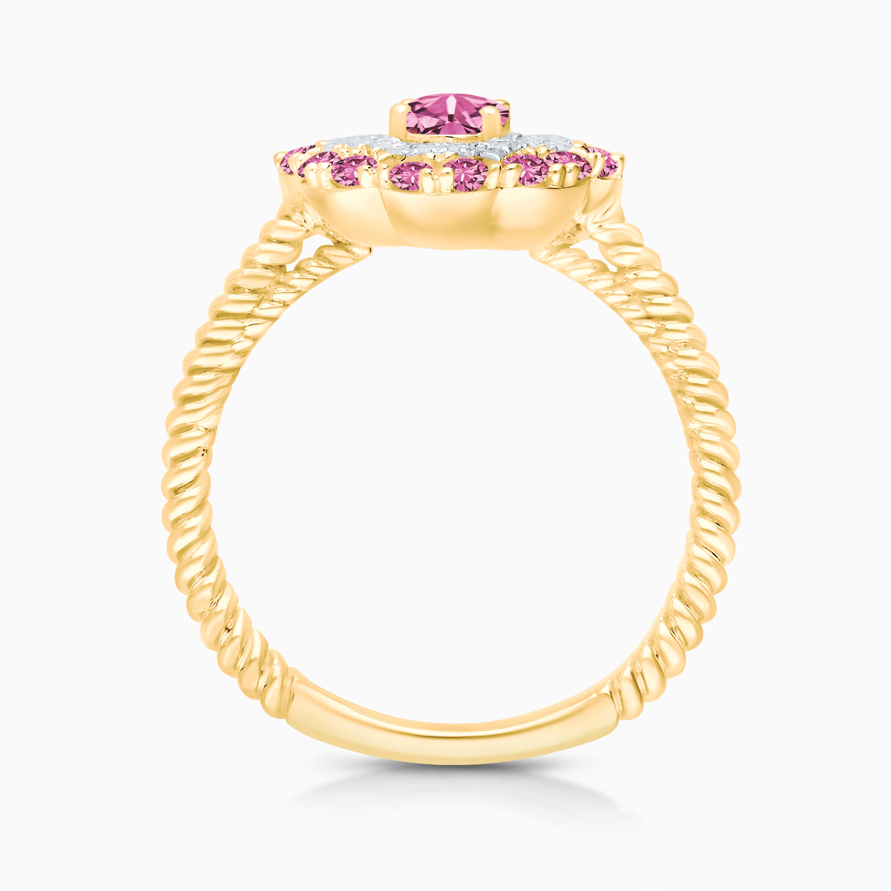 Pink Dream Dual Halo Ring