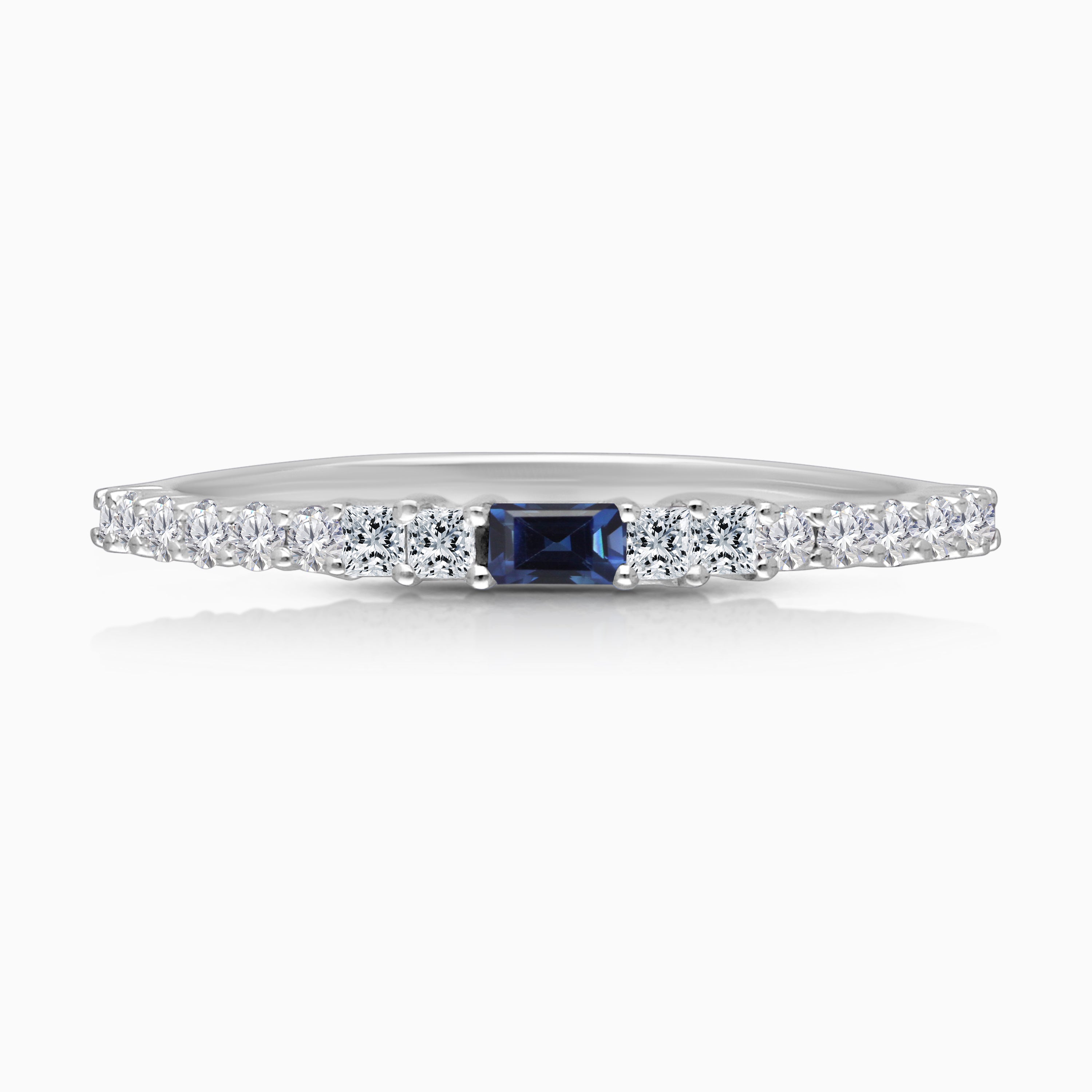 Bluebell Diamond & Sapphire Band