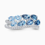Waterfall Ombre Topaz Ring